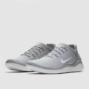 Size 10 - Nike Free RN 2018 Wolf Grey Men’s Running Shoes 942836 003 No Box